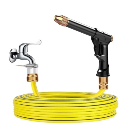 Car Wash High Pressure Spray Gun Foam Spraying Tools Tap Water Hose Waterer with Plastic Hose Fitting Foam Pot and PVC Hose